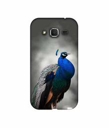 Amazon Brand - Solimo Designer Peacock 3D Printed Hard Back Case Mobile Cover for Samsung Galaxy Core Prime