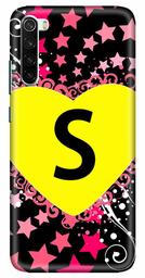 Amazon Brand - Solimo Designer Heart Pattern Alphabet-S 3D Printed Hard Back Case Mobile Cover for Xiaomi Redmi Note 8