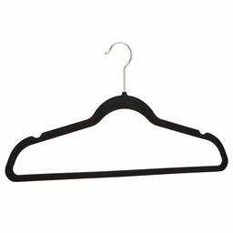 AmazonBasics Slim, Velvet, Non-Slip Clothes Suit Hangers, Black/Gold - Pack of 30 (Renewed)