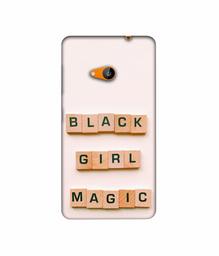 Amazon Brand - Solimo Designer Black Girl Magic 3D Printed Hard Back Case Mobile Cover for Microsoft Lumia 535