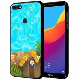 Amazon Brand - Solimo Designer Summer Vacation Hard Back Case Mobile Cover forHuawei Honor 7C (D1224)