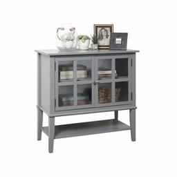 Ameriwood Home Franklin 2 Door Storage Cabinet, Gray