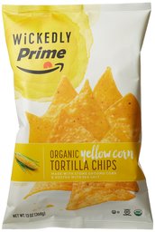 Amazon Brands Organic Stone Ground  Yellow  Corn Tortilla Chips