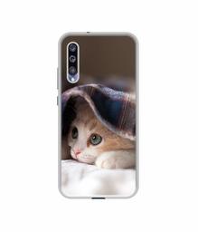 Amazon Brand - Solimo Designer Sleepy Kitten UV Printed Soft Back Case Mobile Cover for Mi A3