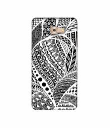 Amazon Brand - Solimo Designer Random White Pattern 3D Printed Hard Back Case Mobile Cover for Samsung Galaxy C9 Pro