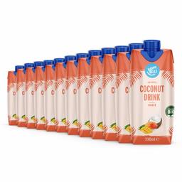 Amazon Brand - Happy Belly - Bio/Organic Coconut Drink Milk, Mango Flavour,12x 330 ml