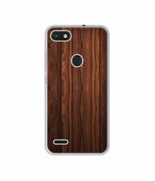 Amazon Brand - Solimo Designer Wooden Texture UV Printed Soft Back Case Mobile Cover for Tecno Camon iSky