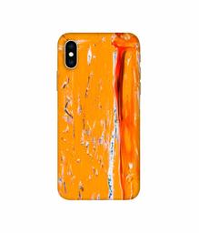 Amazon Brand - Solimo Designer Gold Yellow Paint 3D Printed Hard Back Case Mobile Cover for Apple iPhone Xs Max