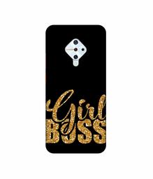 Amazon Brand - Solimo Designer Sparkle Girl Boss 3D Printed Hard Back Case Mobile Cover for Vivo S1 Pro