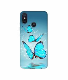 Amazon Brand - Solimo Designer Flying Butterflies 3D Printed Hard Back Case Mobile Cover for Motorola One Power