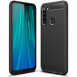 Amazon Brand - Solimo Protective Mobile Cover (Soft & Flexible Back Case) for Mi Redmi Note 8 (Black)