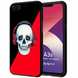 Amazon Brand - Solimo Designer Skull Printed Hard Back Case Mobile Cover for Oppo A3s (D1188)