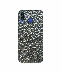 Amazon Brand - Solimo Designer Foil Paper Texture 3D Printed Hard Back Case Mobile Cover for Samsung Galaxy M21