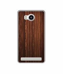 Amazon Brand - Solimo Designer Wooden Texture UV Printed Soft Back Case Mobile Cover for Lenovo A7700