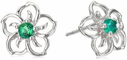 Sterling Silver Sky Flower Stud Earrings