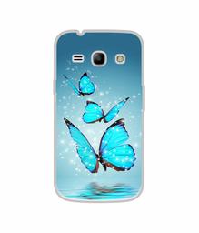 Amazon Brand - Solimo Designer Flying Butterflies UV Printed Soft Back Case Mobile Cover for Samsung Galaxy J1