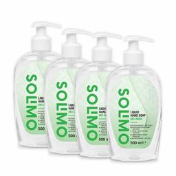 Amazon Brand - Solimo Liquid Hand Soap - Anti-Odour Pack of 4 (500ml x 4)