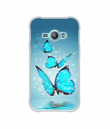 Amazon Brand - Solimo Designer Flying Butterflies UV Printed Soft Back Case Mobile Cover for Samsung Galaxy J1 Ace