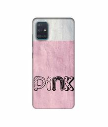 Amazon Brand - Solimo Designer Pink 3D Printed Hard Back Case Mobile Cover for Samsung Galaxy A71