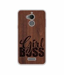 Amazon Brand - Solimo Designer Girl Boss On Wood UV Printed Soft Back Case Mobile Cover for Coolpad Note 5