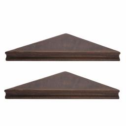 AmazonBasics Corner Shelves -16-Inch, Espresso, 2-Pack