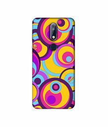 Amazon Brand - Solimo Designer Multicolor Circle 3D Printed Hard Back Case Mobile Cover for Nokia 7.1