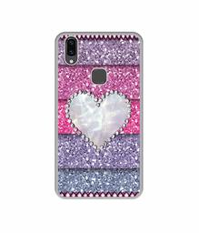 Amazon Brand - Solimo Designer Stone Heart UV Printed Soft Back Case Mobile Cover for Vivo V9