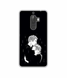 Amazon Brand - Solimo Designer Couples Standing in Rain UV Printed Soft Back Case Mobile Cover for 10.or G