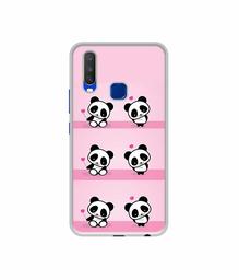 Amazon Brand - Solimo Designer Panda Pattern UV Printed Soft Back Case Mobile Cover for Vivo Y15