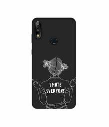 Amazon Brand - Solimo Designer I Hate Everyone 3D Printed Hard Back Case Mobile Cover for Asus ZenFone Max Pro M2