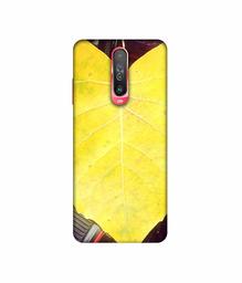 Amazon Brand - Solimo Designer Yellow Leaf 3D Printed Hard Back Case Mobile Cover for Poco X2 / Mi Redmi K30