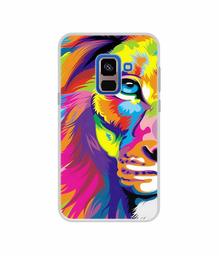 Amazon Brand - Solimo Designer Funny Cat Pattern Print UV Printed Soft Back Case Mobile Cover for Samsung Galaxy A8 Plus (2018)