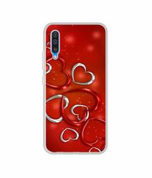 Amazon Brand - Solimo Designer Hearts UV Printed Soft Back Case Mobile Cover for Samsung Galaxy A50