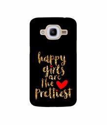 Amazon Brand - Solimo Designer Happy Girls are The Prettiest UV Printed Soft Back Case Mobile Cover for Samsung Galaxy J2 (2016)