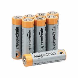 AmazonBasics AA 1.5 Volt Performance Alkaline Batteries - Pack of 8