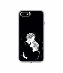 Amazon Brand - Solimo Designer Couples Standing in Rain UV Printed Soft Back Case Mobile Cover for Micromax Canvas 1 2018