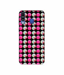 Amazon Brand - Solimo Designer Small Two Color Circle 3D Printed Hard Back Case Mobile Cover for Samsung Galaxy M21