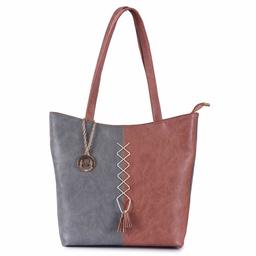 Nia & Nicole Women's Handbag (Peach:: Grey)