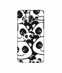 Amazon Brand - Solimo Designer Panda Texture 3D Printed Hard Back Case Mobile Cover for Samsung Galaxy On7