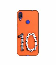 Amazon Brand - Solimo Designer Number Ten 3D Printed Hard Back Case Mobile Cover for Xiaomi Redmi Note 7 Pro