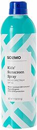 Amazon Brand - Solimo Kids' Continuous Sunscreen Spray Broad Spectrum SPF 50, 11 Ounce