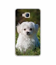 Amazon Brand - Solimo Designer White Dog UV Printed Soft Back Case Mobile Cover for Lyf Wind 2