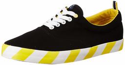 Amazon Brand - House & Shields Men's Black Canvas Sneakers-7 UK (41 EU) (8 US) (AZ-HS-015)