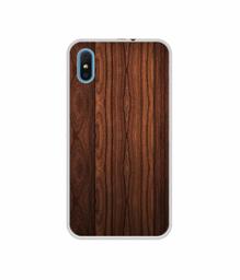 Amazon Brand - Solimo Designer Wooden Texture UV Printed Soft Back Case Mobile Cover for iVooMi i2 Lite