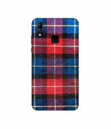 Amazon Brand - Solimo Designer Check Cloth 3D Printed Hard Back Case Mobile Cover for Vivo Y95