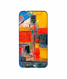 Amazon Brand - Solimo Designer Multicolor Squre Blocks 3D Printed Hard Back Case Mobile Cover for Samsung Galaxy S5 i9600