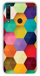 Amazon Brand - Solimo Designer Multicolor Hexagon Pattern Printed Soft Back Case Mobile Cover for Huawei Honor 9X