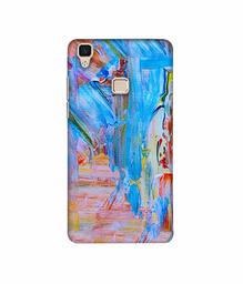 Amazon Brand - Solimo Designer Light Multicolor Canvas 3D Printed Hard Back Case Mobile Cover for Vivo V3