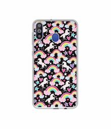 Amazon Brand - Solimo Designer Unicorn Texture UV Printed Soft Back Case Mobile Cover for Samsung Galaxy M30