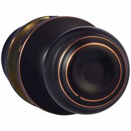 AmazonBasics Passage Door Knob, Classic, Oil Rubbed Bronze